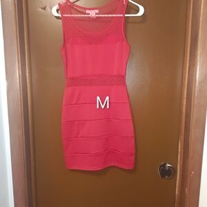Chic Red Sleeveless Mini Dress